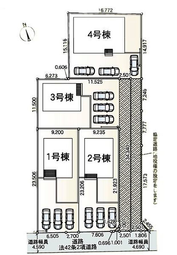 ■当物件は4号棟☆専用通路の先にある、隠れ家のような配置の4号棟です!