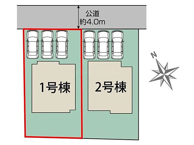 【１号棟】並列駐車３台可能♪