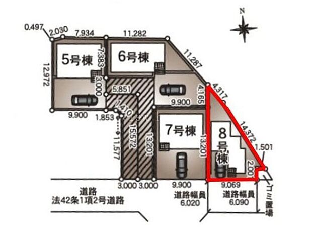 【全体区画図】8号棟♪