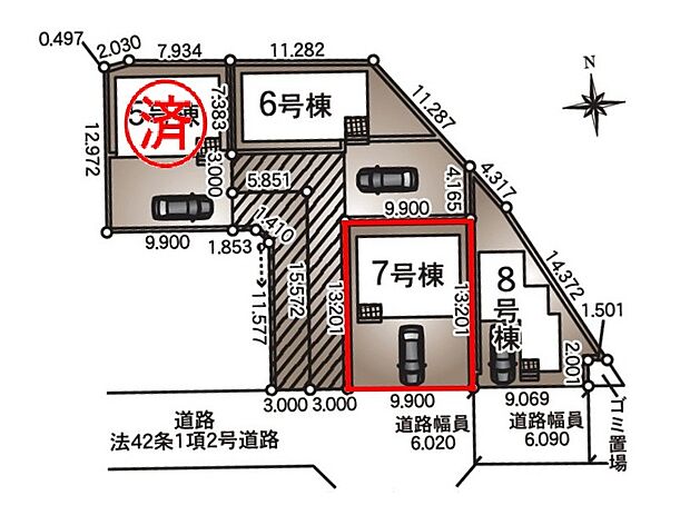【全体区画図】７号棟♪