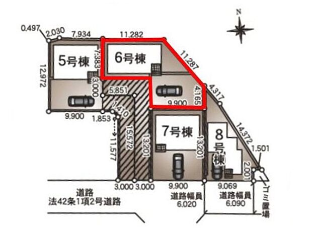 【全体区画図】6号棟♪