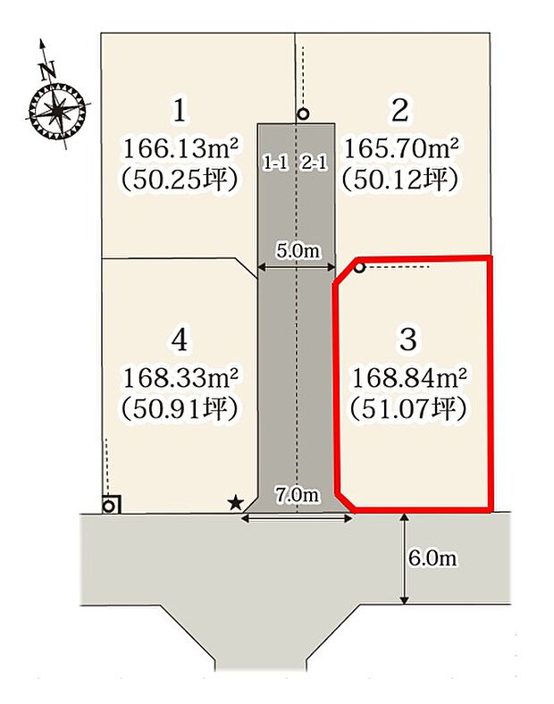 【全体区画図】３号棟♪ ■駐車スペース並列２台可能♪（車種による）