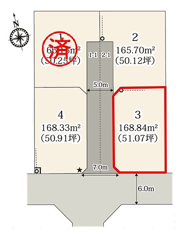 【全体区画図】３号棟♪ ■駐車スペース並列２台可能♪（車種による）