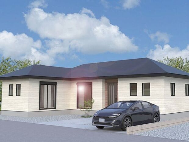 【外観パース】３号棟♪ ■全６区画・整備された街並み、新しいコニュニティを築きやすい分譲地♪