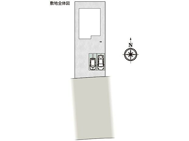 【区画図】６号棟♪ ■駐車スペース並列２台可能♪（車種による）