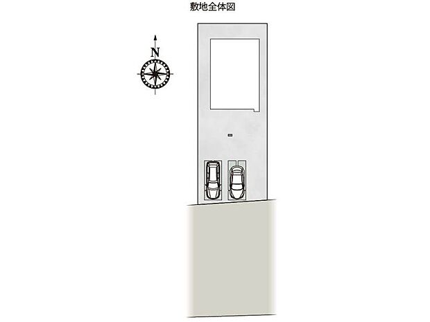 【区画図】７号棟♪ ■駐車スペース並列２台可能♪（車種による）
