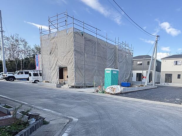 【４号棟】現地写真♪（2025.11.20撮影） 上棟しました！２０２６．１月下旬完成予定です。