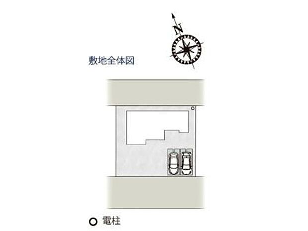 【区画図】5号棟♪ ■駐車スペース並列2台可能♪(車種による)