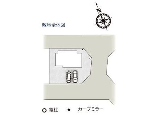【区画図】6号棟♪角地! ■駐車スペース並列2台可能♪(車種による)