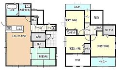 田中島町　中古住宅 4LDKの間取り