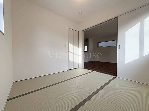 【1号棟】和室があることで、暮らしに和の安らぎをもたらしてくれます。