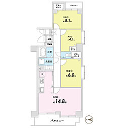 間取図画像 3LDK