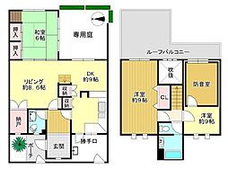 タウン高辺 29 3SLDKの間取り