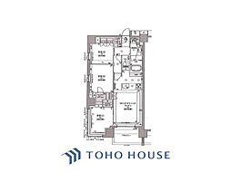 クリオレジダンス八王子ザ・マークス 3LDKの間取り