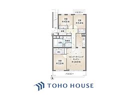 馬事公苑前シティハウス 3LDKの間取り