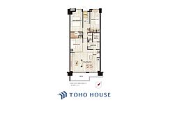 クレストフォルム蓮根城北公園 2SLDKの間取図画像