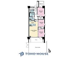 ローレルコート杉並松庵 3LDKの間取図画像