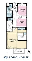 オープンレジデンシア阿佐ヶ谷 2SLDKの間取図画像