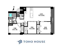 東荻窪マンション 3LDKの間取図画像