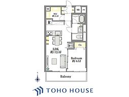 ドミール千駄木 1LDKの間取図画像