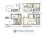 間取り：採光と風　家事導線も比較的良好で、風通しの良さで過ごしやすい麗(うら)らかな気分にさせてくれるリビング。
