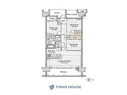 グランドメゾン杉並シーズンシーズン6 3LDKの間取図画像