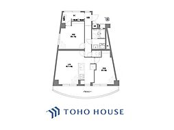 落合公園ハウス 2LDKの間取図画像