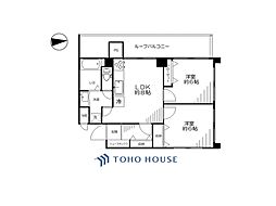 マンション高田馬場 2LDKの間取図画像