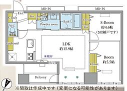 シティタワー新宿新都心 1SLDKの間取図画像