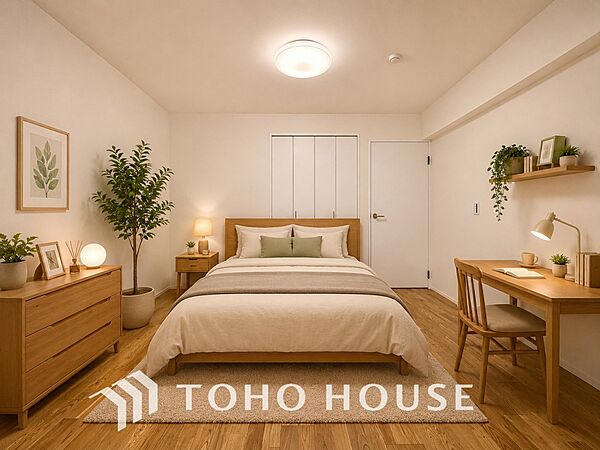 【PRIVATE ROOM】※この画像の家具の配置には、生成AIによる加工を施しております。なお、家具や調度品は、販売価格に含まれません。