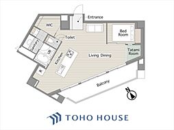 チサンマンション参宮橋 1LDKの間取図画像