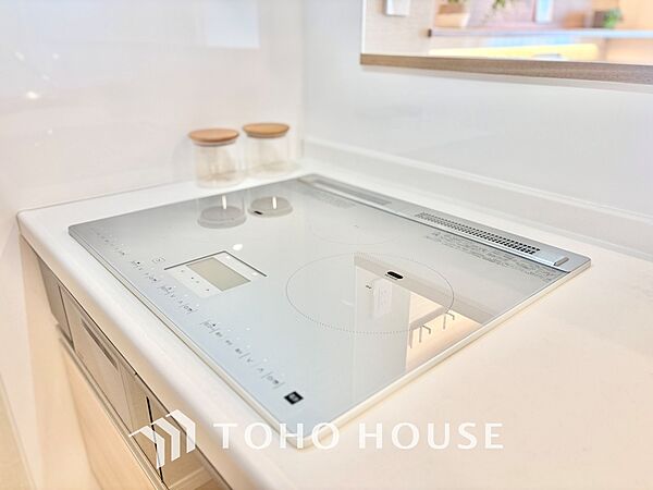 【KITCHEN】◆ワクワク◆開放的で機能性も高いシステムキッチン。お子様は毎日のご飯にワクワク！