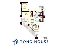 ディアマークスキャピタルタワー 3LDKの間取図画像