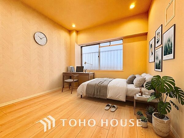 ※生成AIによるイメージです。家具・小物は販売価格に含まれません。寝室は一日の疲れを癒す大切な空間。快適で落ち着けるおすすめの間取りです。