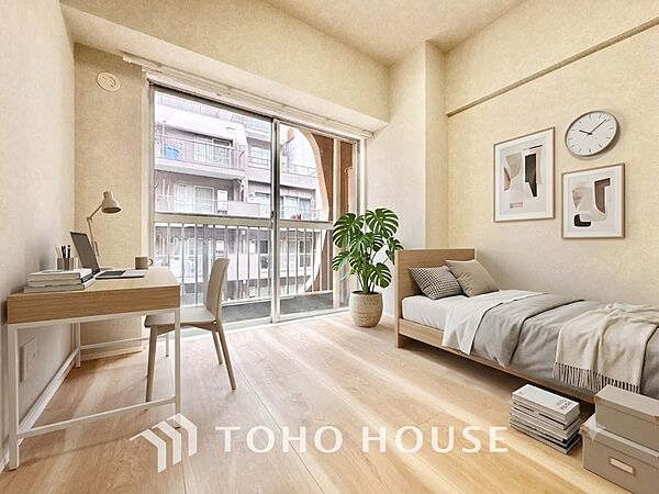 ※生成AIによるイメージです。家具・小物は販売価格に含まれません。寝室は一日の疲れを癒す大切な空間。快適で落ち着けるおすすめの間取りです。