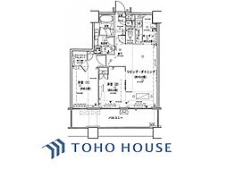 アウルタワー 2LDKの間取図画像