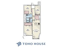 新宿アイランド西棟 3LDKの間取図画像