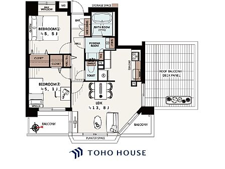 【house the light is illuminat】採光と風 家事導線も比較的良好で、風通しの良さで過ごしやすい麗(うら)らかな気分にさせてくれるリビング