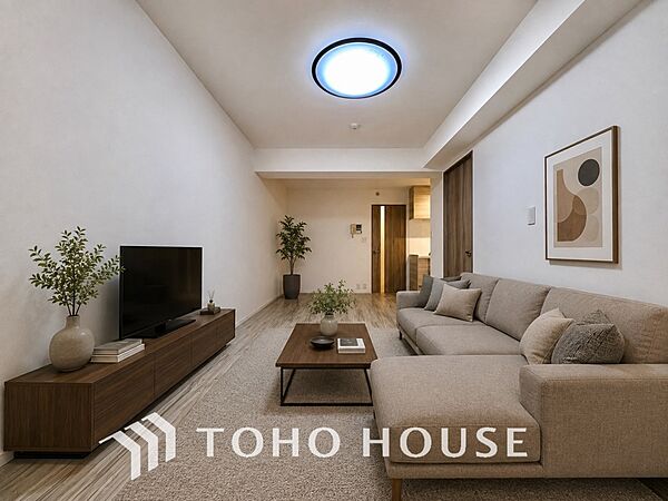 【PRIVATE ROOM】※この画像の家具の配置には、生成AIによる加工を施しております。なお、家具や調度品は、販売価格に含まれません。