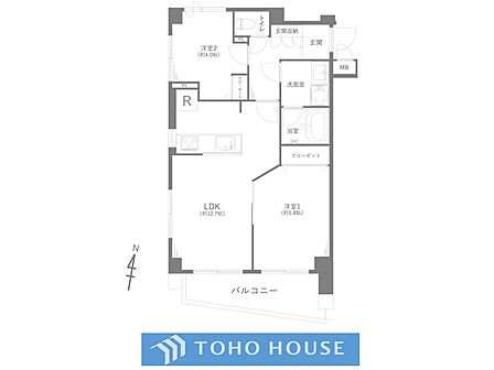 2LDK 間取り
