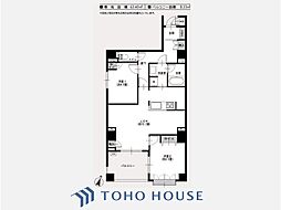 渋谷神山町レジデンス 2LDKの間取図画像