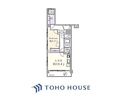 田園調布愛知マンション 1LDKの間取図画像