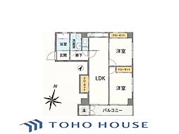 メゾンデラビル 2LDKの間取図画像