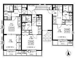 東京メトロ日比谷線 三ノ輪駅 徒歩9分の賃貸マンション 2階1Kの間取り