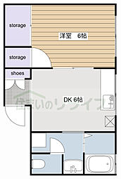 東京メトロ銀座線 浅草駅 徒歩6分の賃貸マンション 3階1DKの間取り