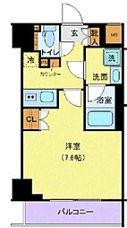 都営浅草線 東日本橋駅 徒歩3分の賃貸マンション 5階1Kの間取り