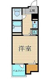 JR総武線 浅草橋駅 徒歩4分の賃貸マンション 5階1Kの間取り