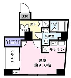 都営浅草線 本所吾妻橋駅 徒歩10分の賃貸マンション 3階1Kの間取り