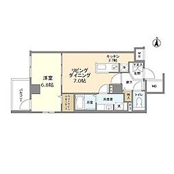 東京メトロ日比谷線 三ノ輪駅 徒歩7分の賃貸マンション 4階1LDKの間取り