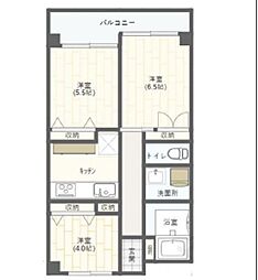 東京メトロ千代田線 湯島駅 徒歩5分の賃貸マンション 4階3DKの間取り